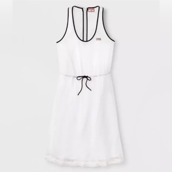 HUNTER Women’s Dress White Mesh A-Line Racerback Sleeveless Tank Zip Size XL NWT - Picture 2 of 5